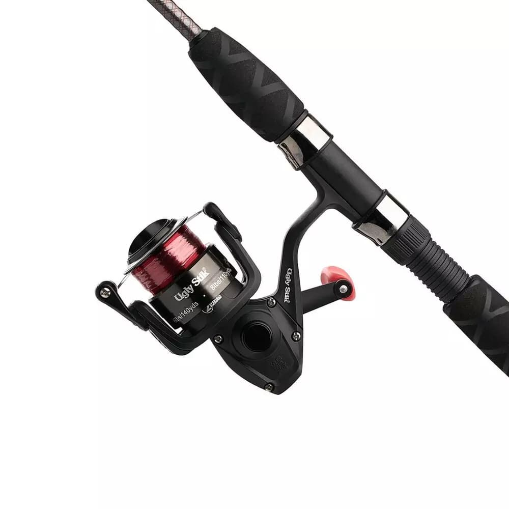 Ugly Stik Ugly Tuff 8+ Spinning Combo Fishing Rod, 4-Ft 6-In