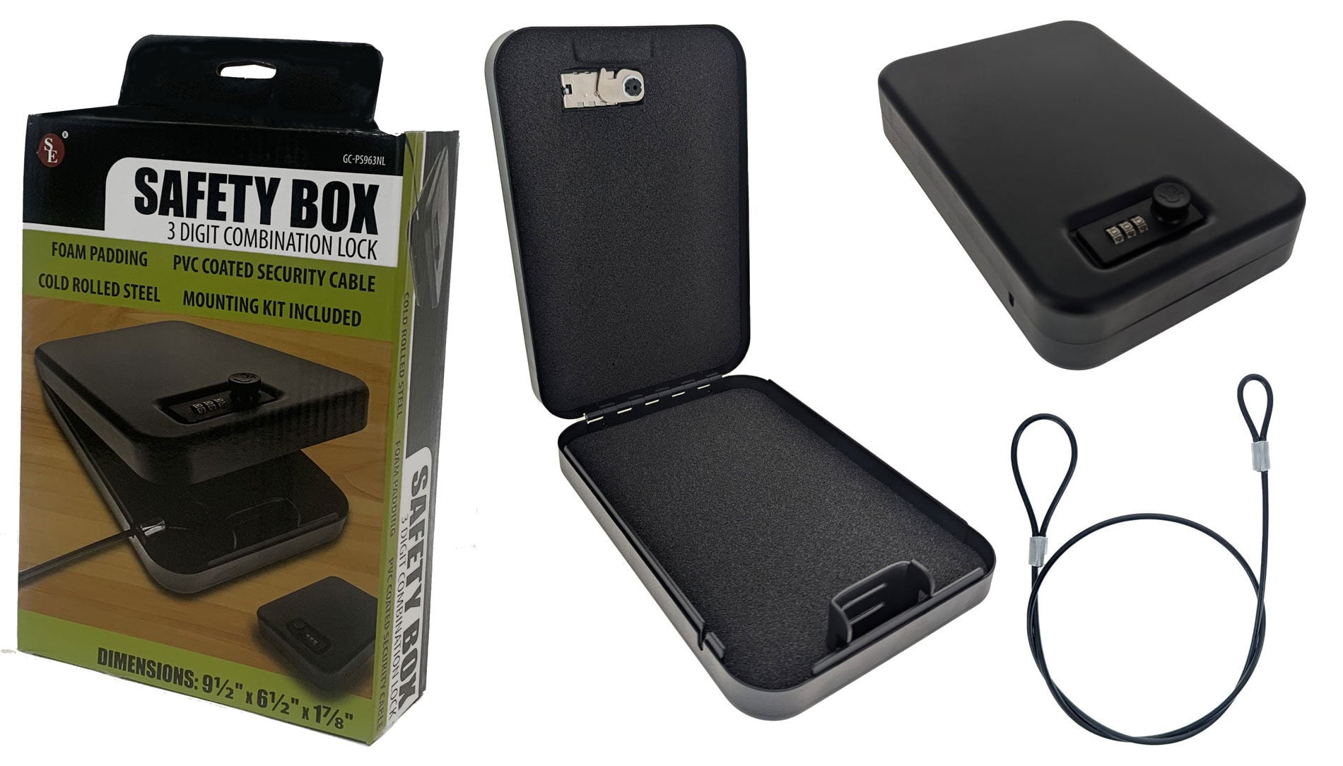 Sona Enterprises 3 Digit Combination Lock Safety Box