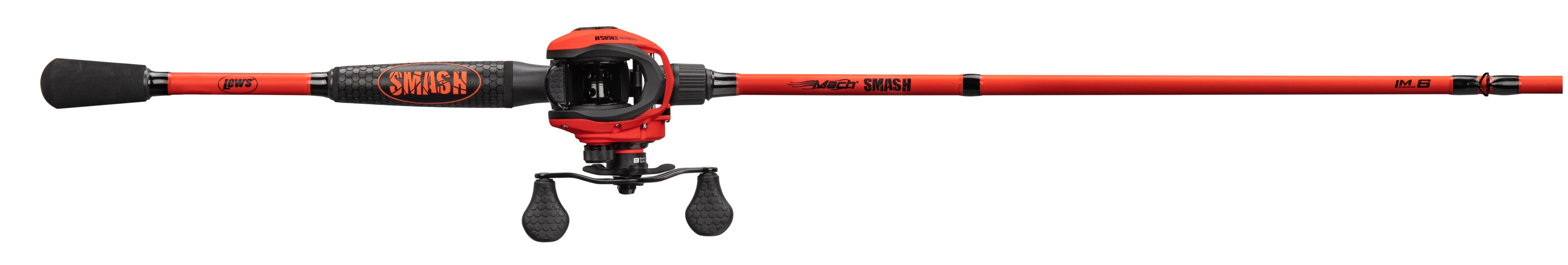 Lew's Mach Smash Baitcast Combo Medium Heavy, 6-Ft 10-In