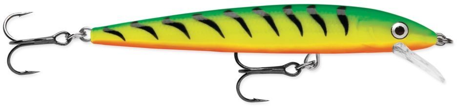 Rapala Husky Jerk Firetiger Jerkbait, 3/8-Oz, 4-In