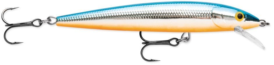 Rapala Husky Jerk Silver Blue Jerkbait, 3/8-Oz, 4-In