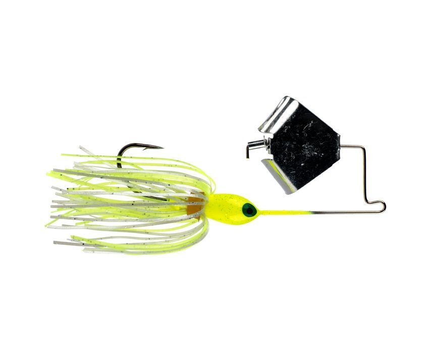 Strike King Mini Pro Buzz Buzzbait White/Chartreuse, 1/8-Oz