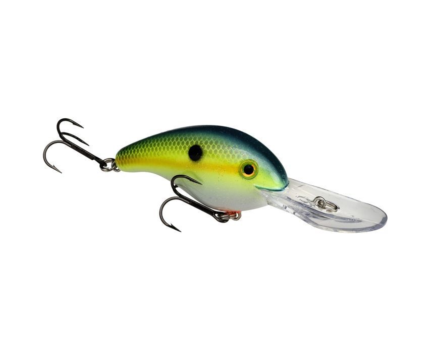 Strike King Pro Model S5XD Chartreuse Sexy Shad Crankbait, 5/8-Oz
