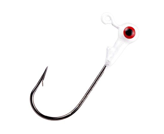 Mr. Crappie Jig Head Refrigerator White, 1/32-Oz, 8-Pk