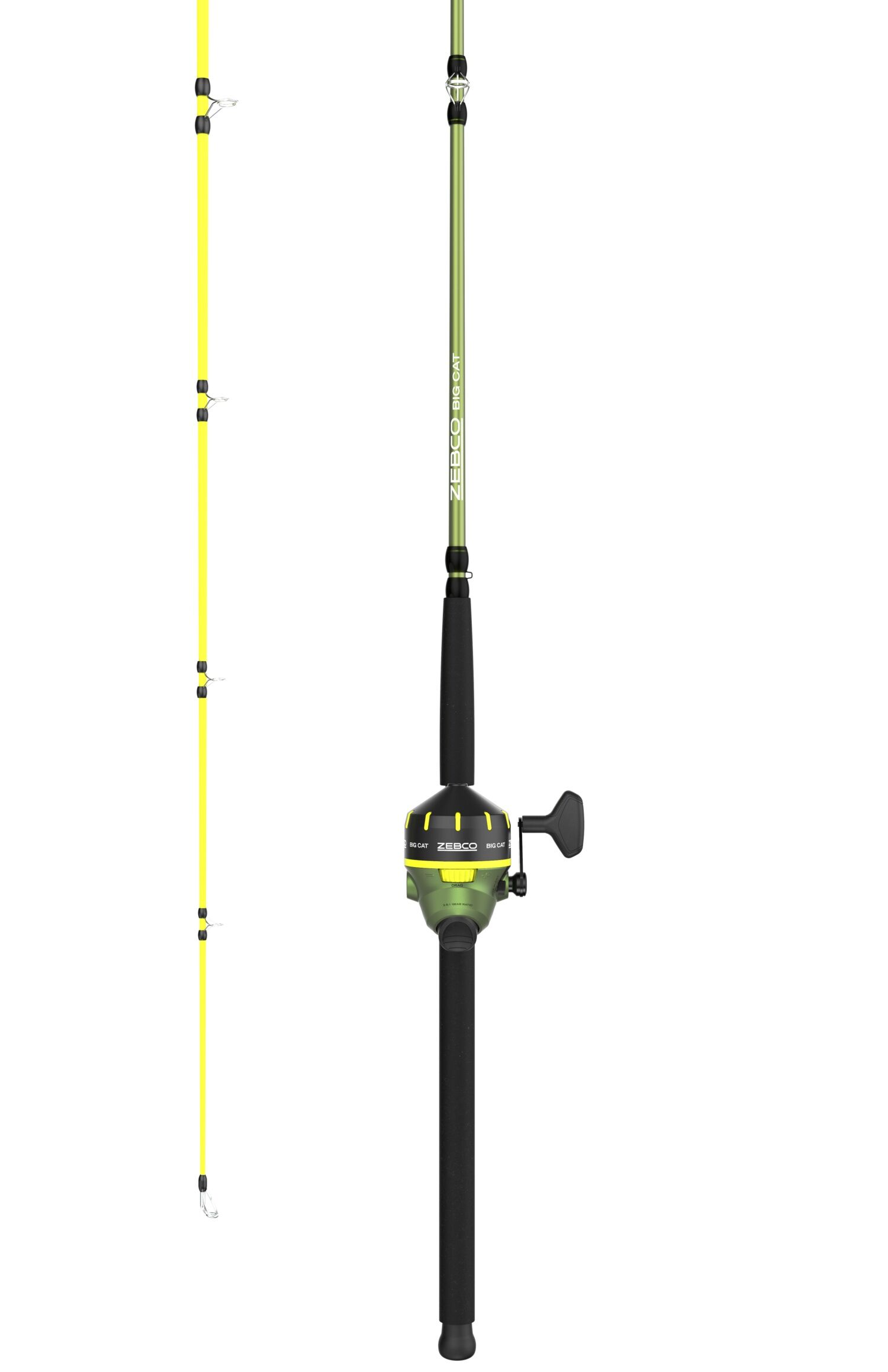 Zebco Big Cat Spincast Combo Medium Heavy, 2-Piece, 7-ft