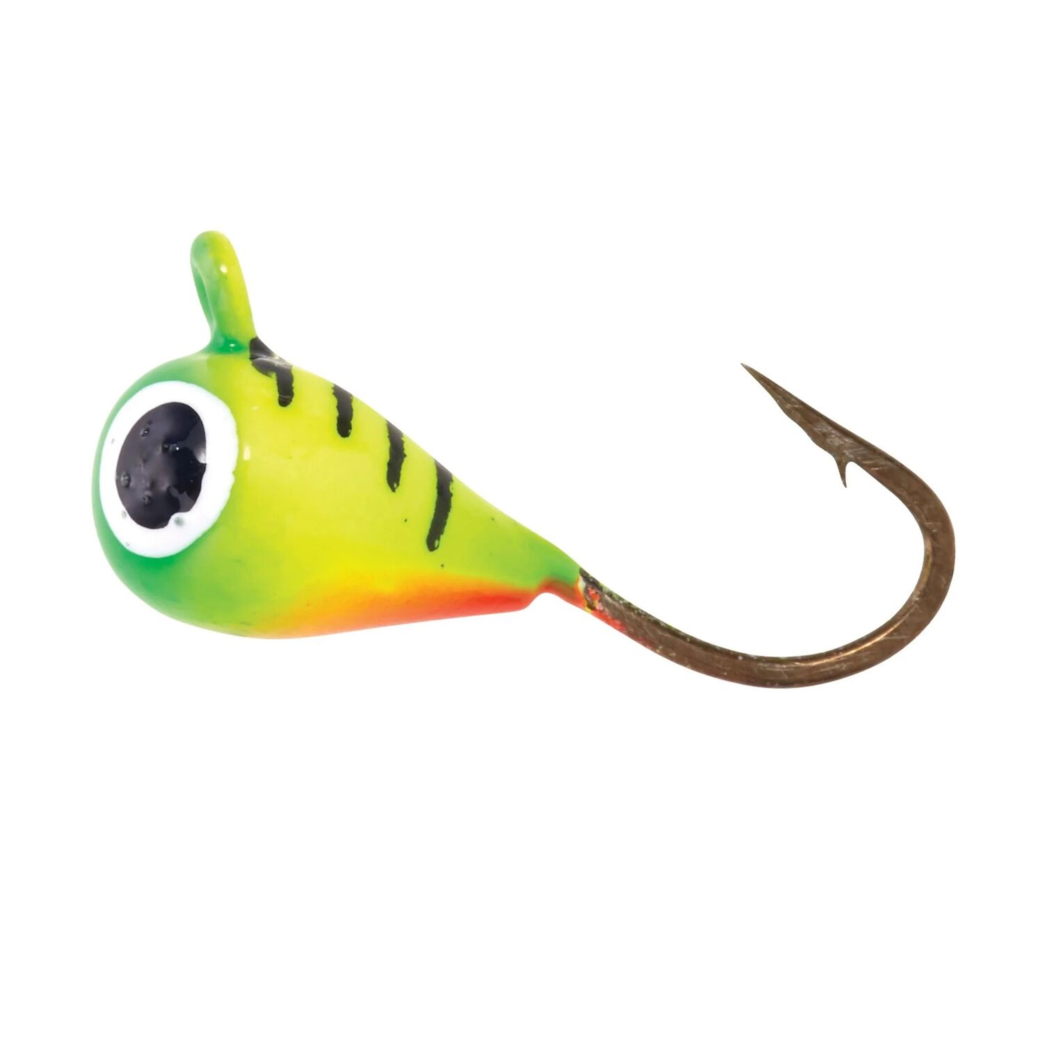 Eagle Claw Lazer Sharp Artic Tungsten Firetiger Ice Jig, #12, 1/24-Oz