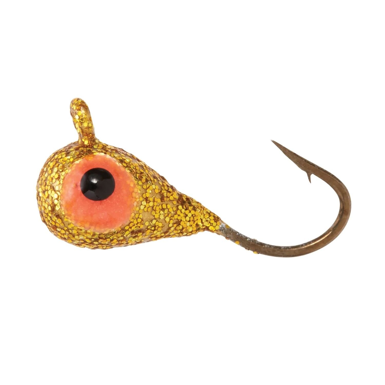 Eagle Claw Lazer Sharp Artic Tungsten Gold Sparkle Ice Jig, #12, 1/24-Oz
