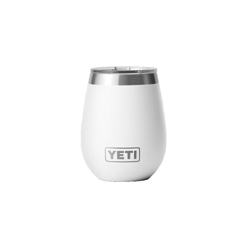 Yeti White Rambler Wine Tumbler with MagSlider Lid, 10-Oz