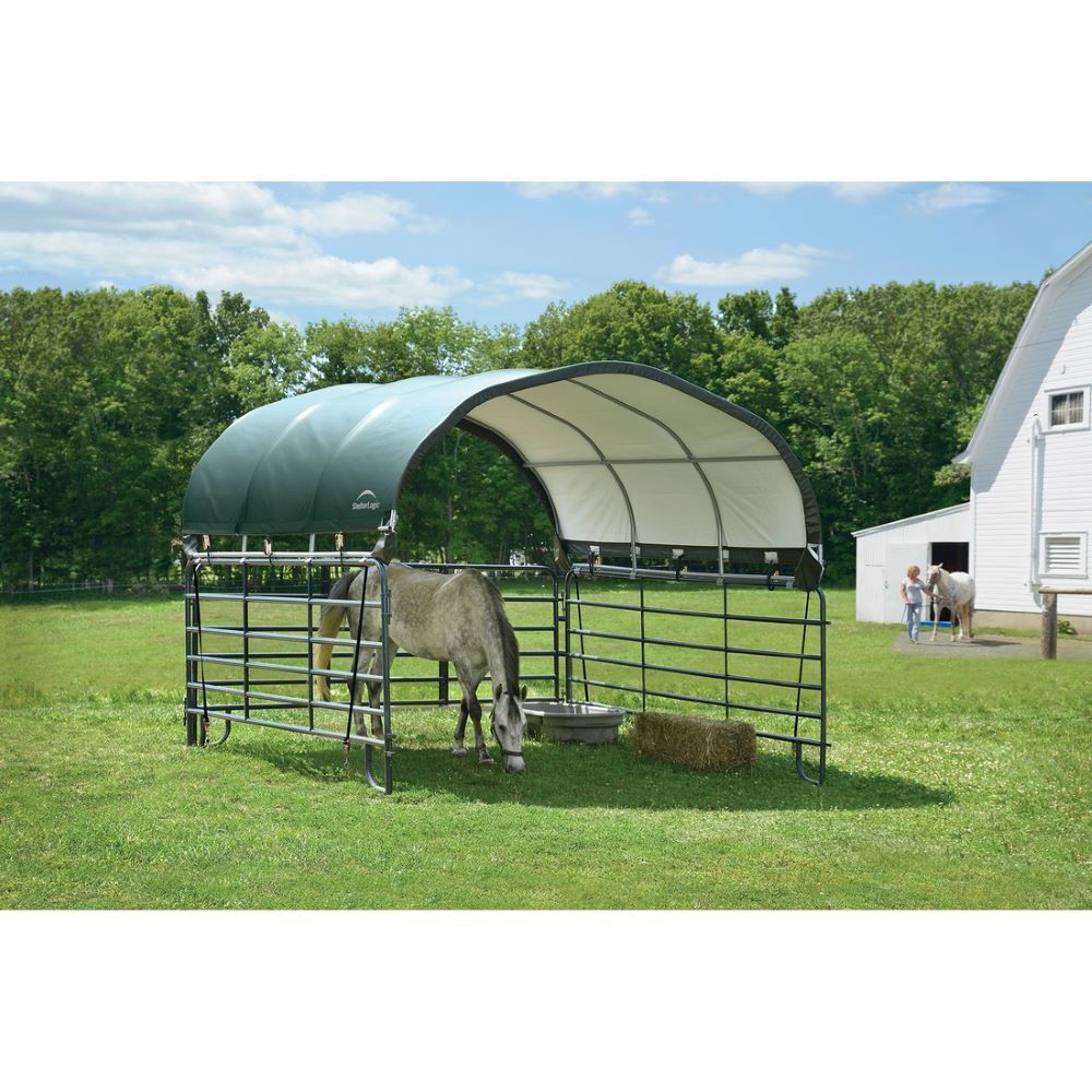 ShelterLogic Corral Shelter Livestock Shade, 12-Ft x 12-Ft