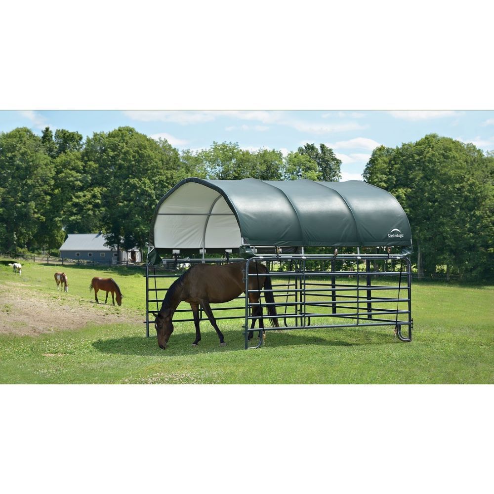 ShelterLogic Corral Shelter Livestock Shade, 12-Ft x 12-Ft