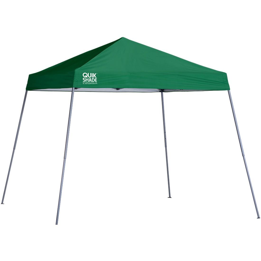 Quick Shade Expedition Slant Leg Pop-Up Canopy Tent Green, 10-Ft x 10-Ft