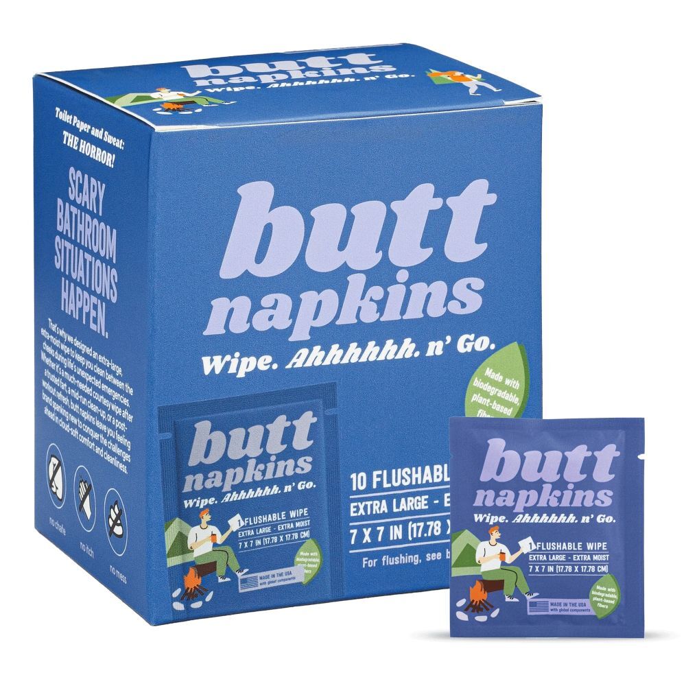 Butt Napkins Camping Butt Napkins, 10-Pk