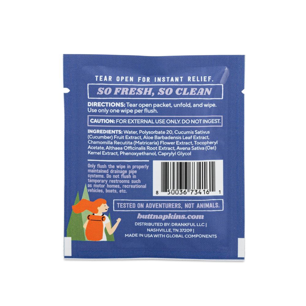 Butt Napkins Camping Butt Napkins, 10-Pk