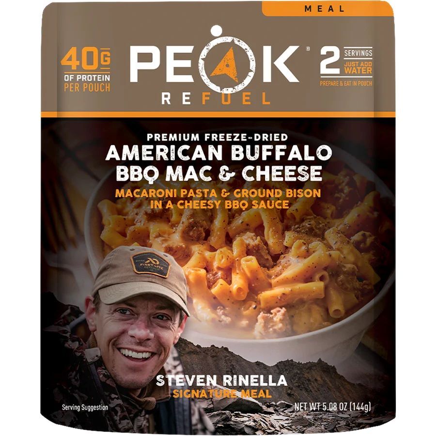 Peak Refuel MeatEater American Buffalo BBQ Mac & Cheese Freeze Dried Meal