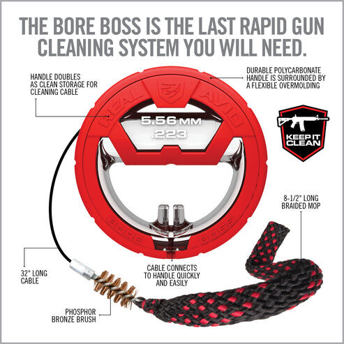 Real Avid Bore Boss Gun Cleaning Pull Through Rod