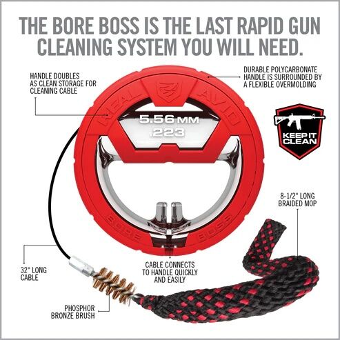 REAL AVID Bore Boss .243/.260/6.5mm Rifle Cleaner