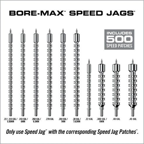 Real Avid Bore-Max Speed Jags & Patches