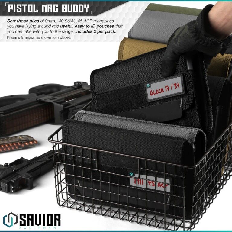 Savior Equipment Black Mag Buddy Pistol Magazine Pouch