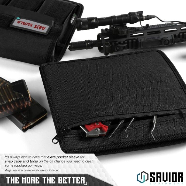 Savior Equipment Obsidian Black Mag Buddy Rifle Mag Pouch, 2 Pack