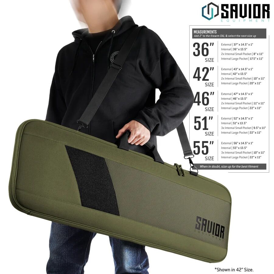Savior Equipment Specialist OD Green Single Rifle Case, 42-In