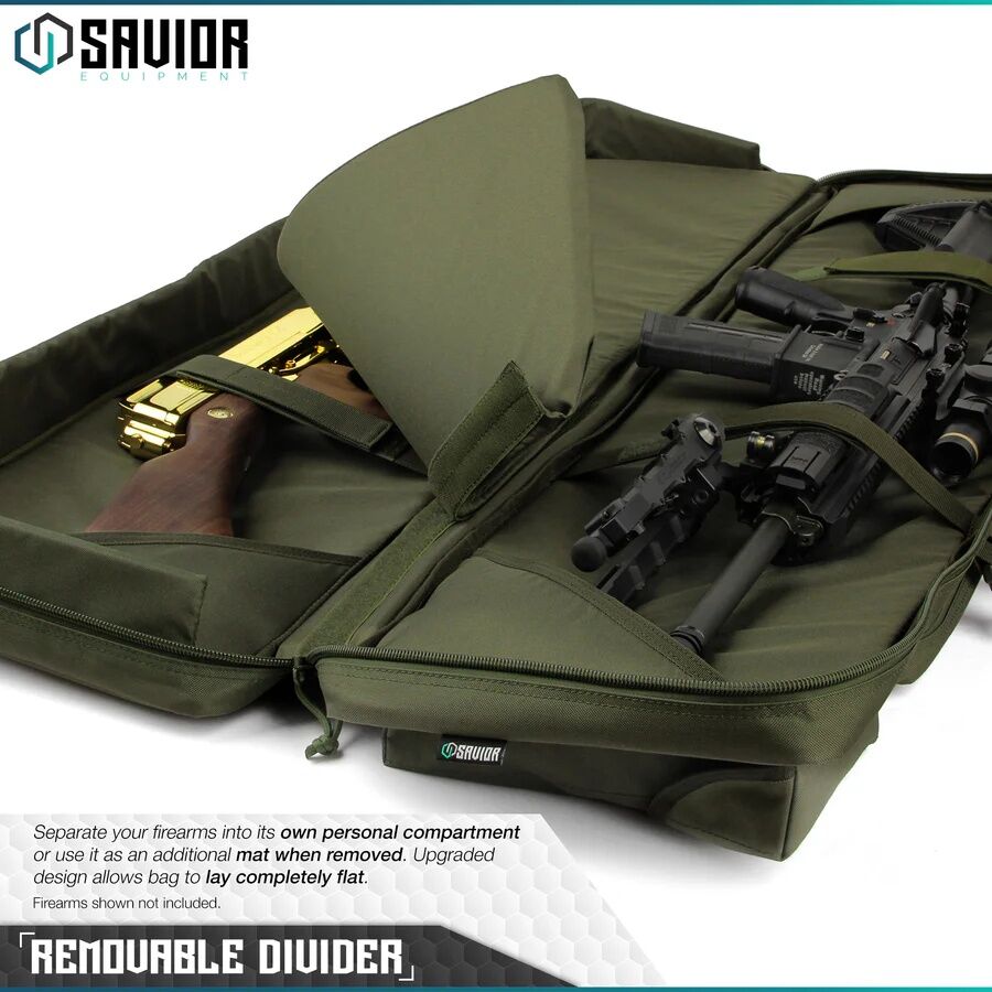 Savior Equipment Double Rife OD Green Urban Warfare Bag, 51-In