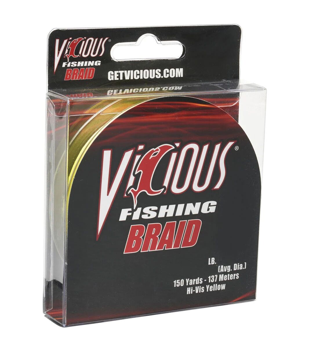 Vicious Standard Yellow Braid Fishing Line, 10-Lb, 150-Yd