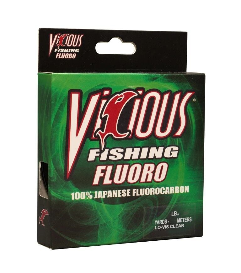 Vicious Fishing 100% Japanese Fluoro Clear Fishing Line, 200-Yd, 4-Lb