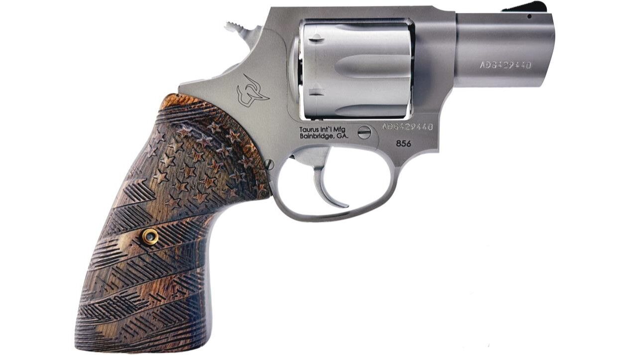 Taurus 856 .38 Special 2" Wood Engraved US Flag 6-Shot Revolver