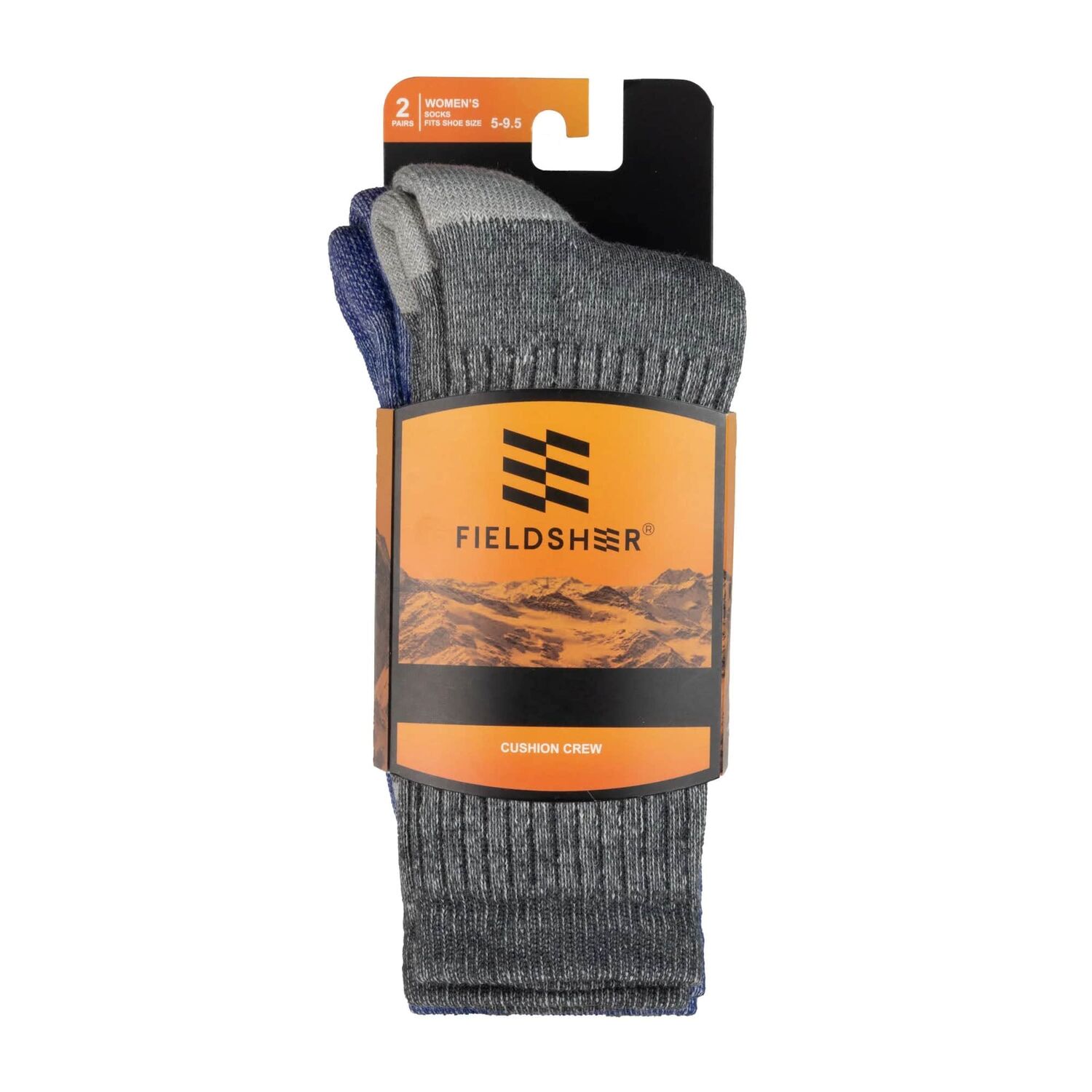 Mobile Warming Women's Wool Sock 2-PK in Purple/Grey