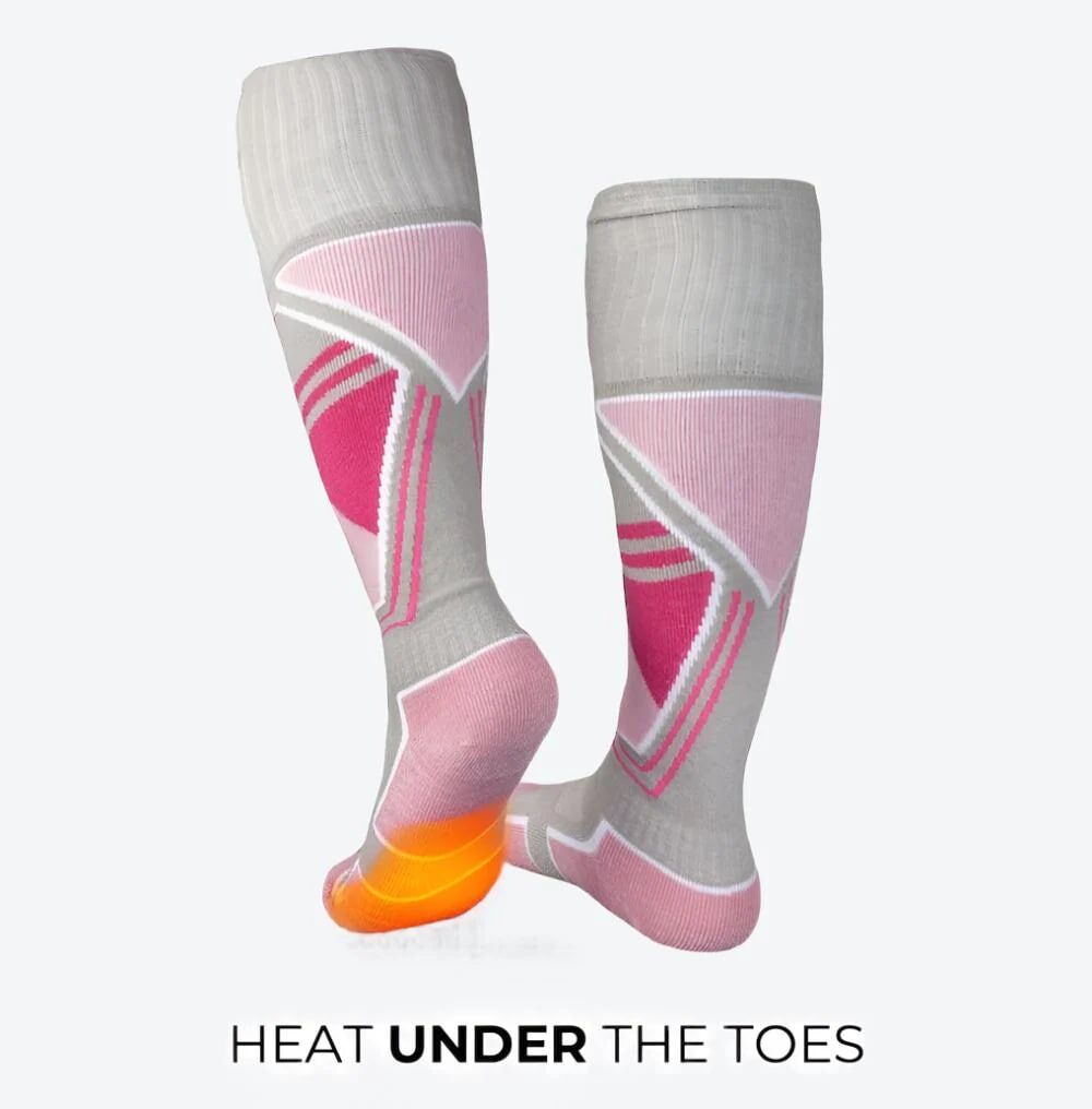 Mobile Warming Women's Premium 2.0 Merino Heated Socks in Grey