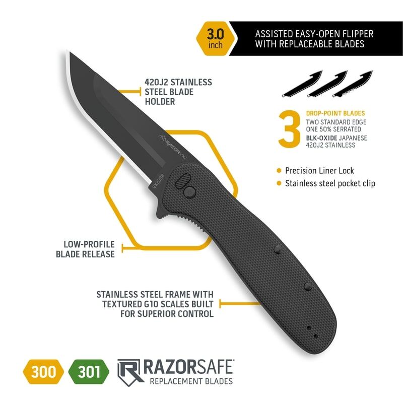 Outdoor Edge Cutlery Corp Razor VX2, 3-In