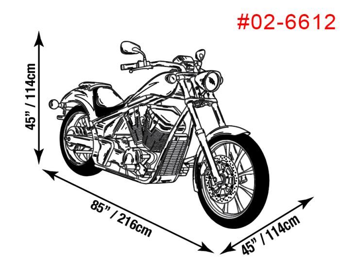 Raider Black Large GT Series Motorcycle Cover