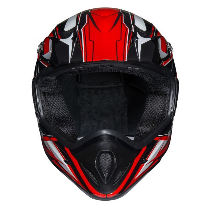 Raider RX1 Adult MX Off-Road Red Helmet, Large