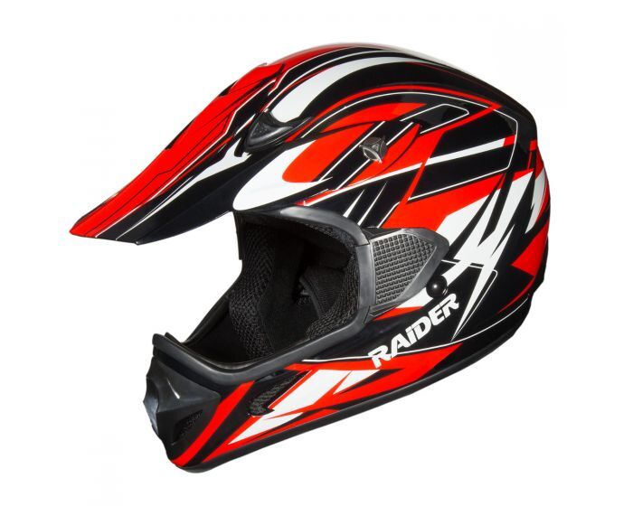 Raider RX1 Adult MX Off-Road Red Helmet
