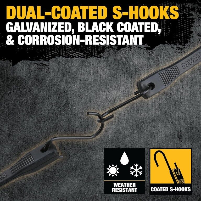 DeWalt Rubber Tarp Straps, 31-In, 10-Pk