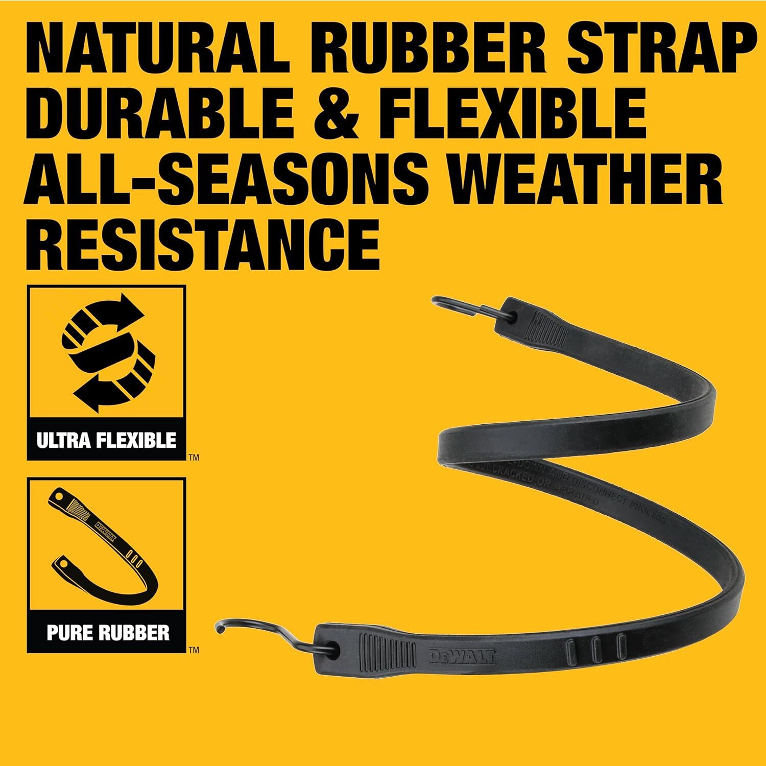 DeWalt Rubber Tarp Straps, 41-In, 10-Pk