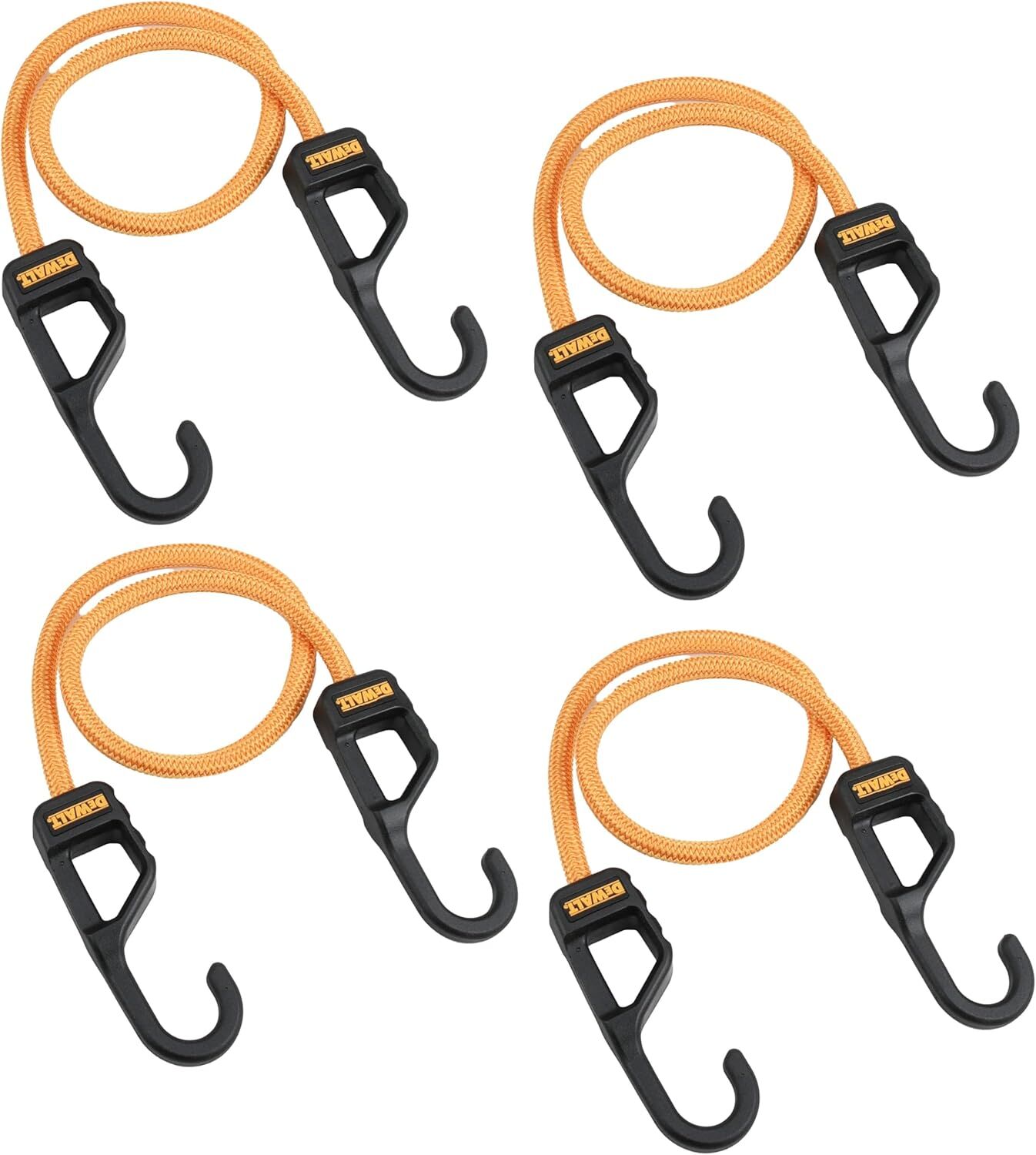 DeWalt Heavy Duty Bungee Cords, 24-In, 4-Pk