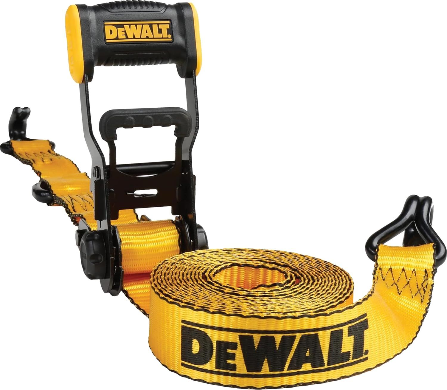 Dewalt Ratchet Tie Down Straps 5000-Lb Break Strength, 1.5-In x 16-Ft, 2-Pk