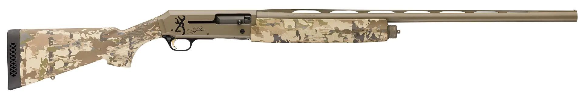 Browning Silver Field 12 Gauge 28" Auric Camo/FDE Semi-Auto Shotgun, 4-Rd