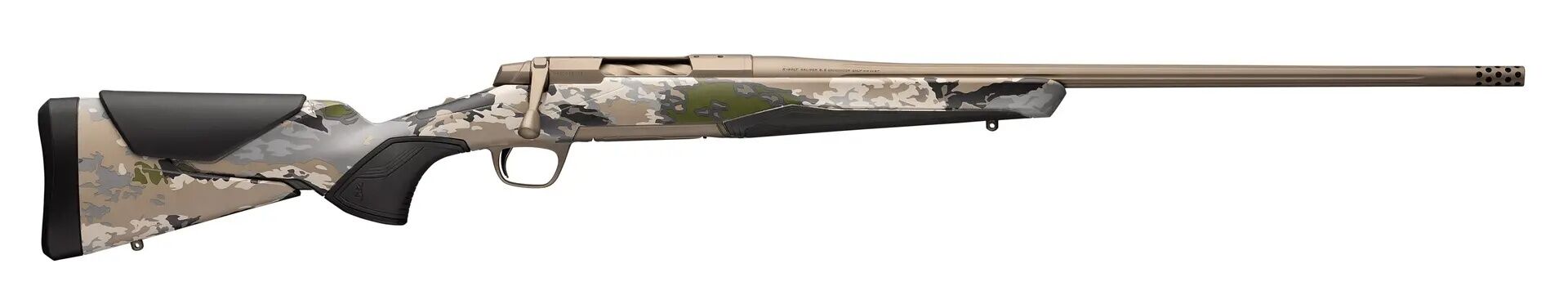 Browning X-Bolt 2 Speed 6.5 PRC 24" Ovix Camo/Smoked Bronze Bolt Action Rifle, 3-Rd