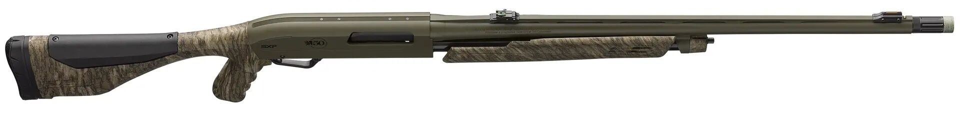 Winchester SXP Long Beard 20 Gauge 24" Mossy Oak Bottomland Camo OD Green Pump Action Shotgun, 5-Rd