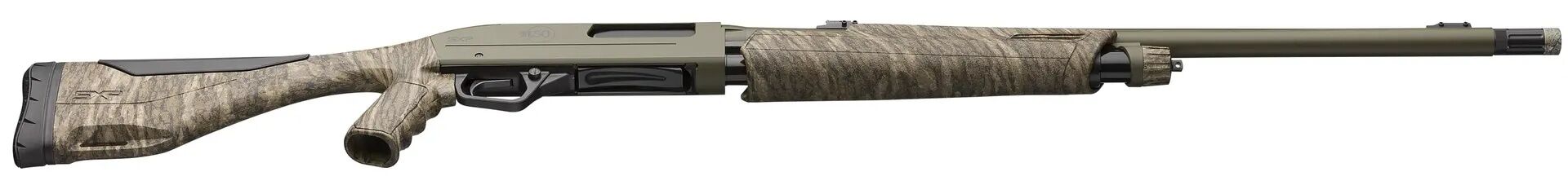 Winchester SXP Long Beard 20 Gauge 24" Mossy Oak Bottomland Camo OD Green Pump Action Shotgun, 5-Rd