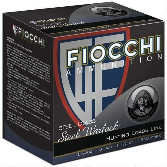 Fiocchi 12 Gauge, 3 in, #4 Shot, Steel Load Ammunition - 25 Rounds
