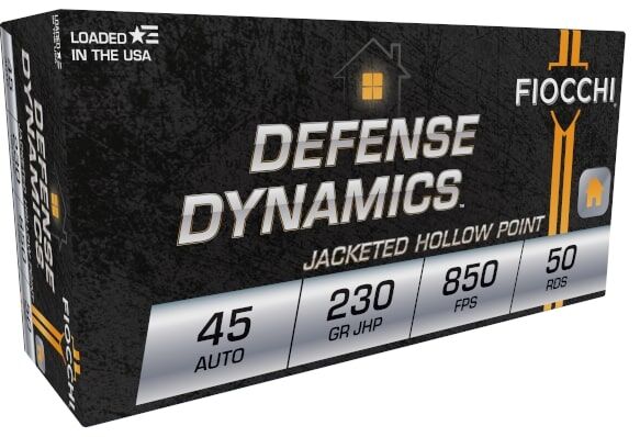 Fiocchi Defense Dynamics 45 Auto Ammunition, 50-Rd