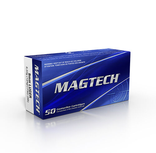 Magtech 9mm Luger, 124 Grain FMJ Pistol Ammo, 50rd