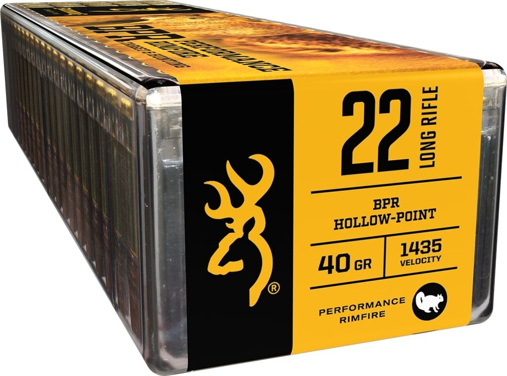 Browning BPR Performance Rimfire .22 LR, 40 Grain BPR Rifle Ammo, 100-Rd