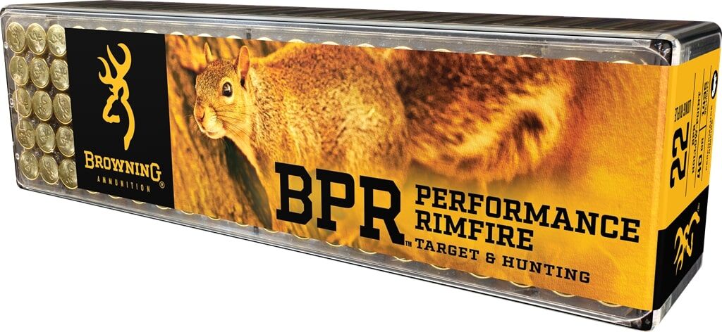 Browning BPR Performance Rimfire .22 LR, 40 Grain BPR Rifle Ammo, 100-Rd