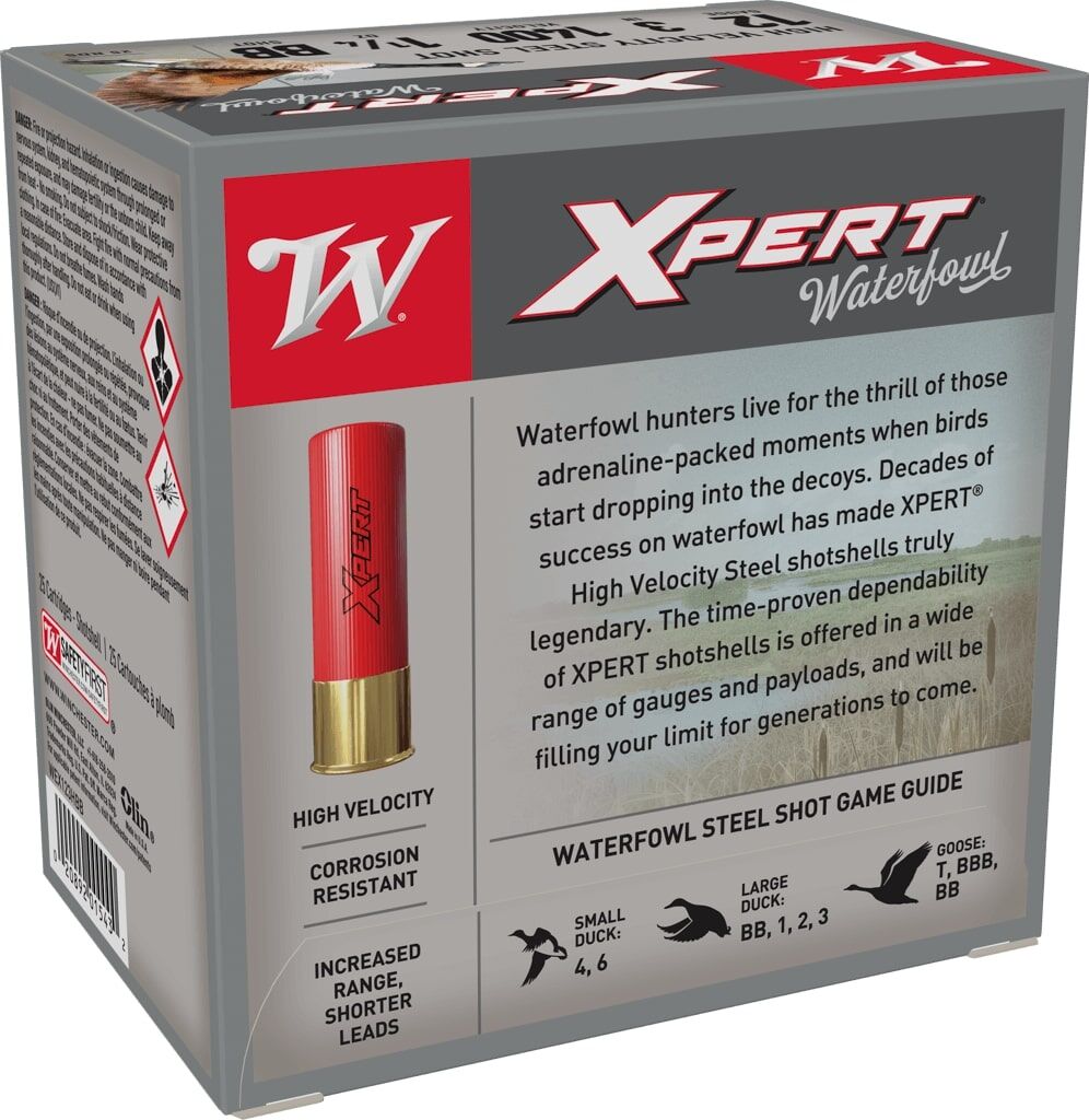 Winchester Xpert Waterfowl 12 Gauge 3" BB Shot, 1 1/4-Oz, 25-Rd