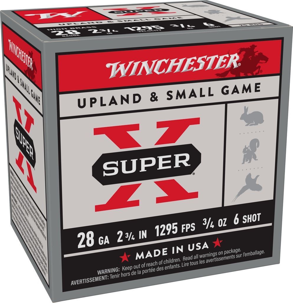 Winchester Super-X 28 Gauge 2 3/4" #6 Shot, 3/4-Oz, 25-Rd