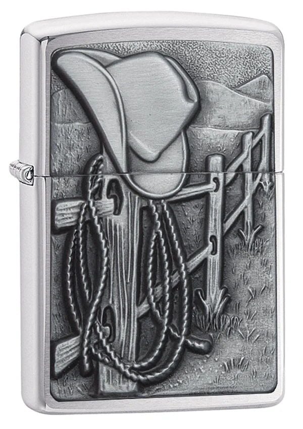 Zippo Resting Cowboy Flip-Top Lighter